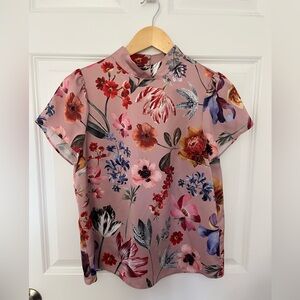 J. Crew Pink Floral Top